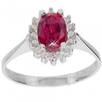 Λευκόχρυσο δαχτυλίδι fashion Κ14 με ζιργκόν