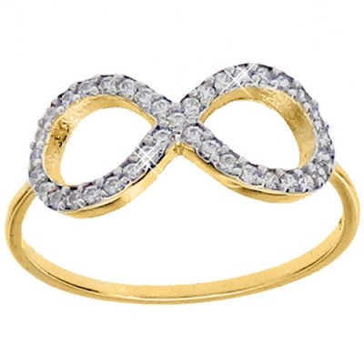 Χρυσό δαχτυλίδι άπειρο Κ14