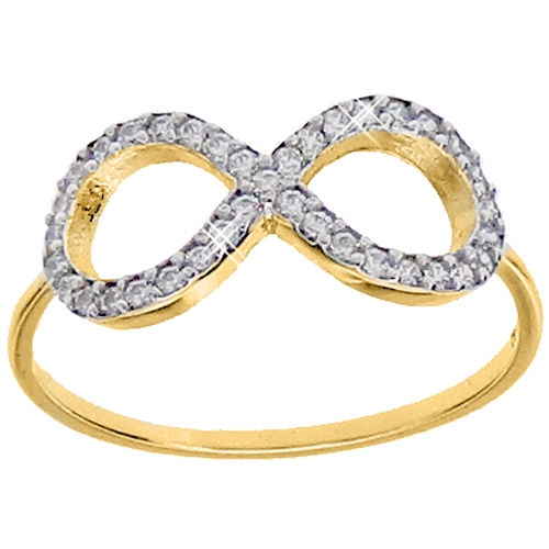 Χρυσό δαχτυλίδι άπειρο Κ14