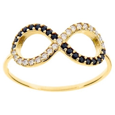 Χρυσό δαχτυλίδι άπειρο Κ14