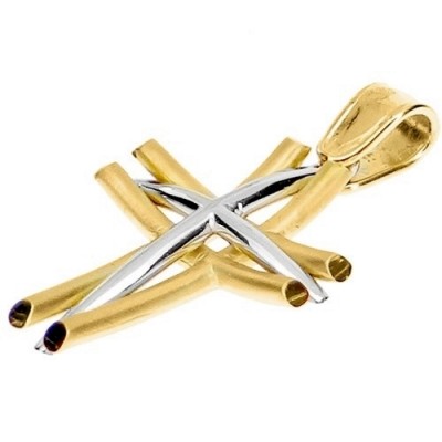 Χρυσός βαπτιστικός σταυρός Κ9