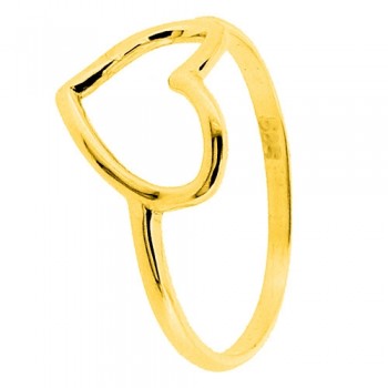 Χρυσό δαχτυλίδι καρδιά Κ14