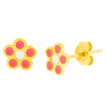 Παιδικά χρυσά σκουλαρίκια Κ9