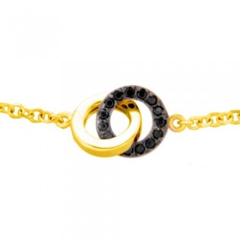 Χρυσό βραχιόλι fashion Κ9