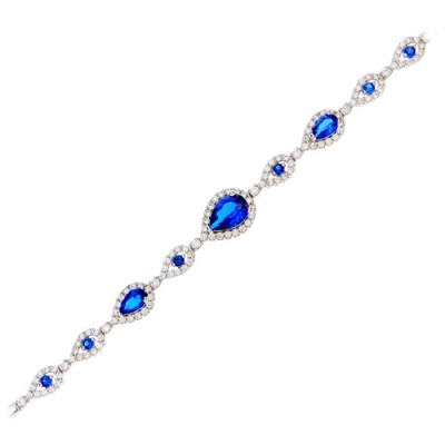 Λευκόχρυσο βραχιόλι Κ14 με ζιργκόν