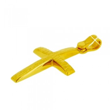 Χρυσός βαπτιστικός σταυρός Κ14