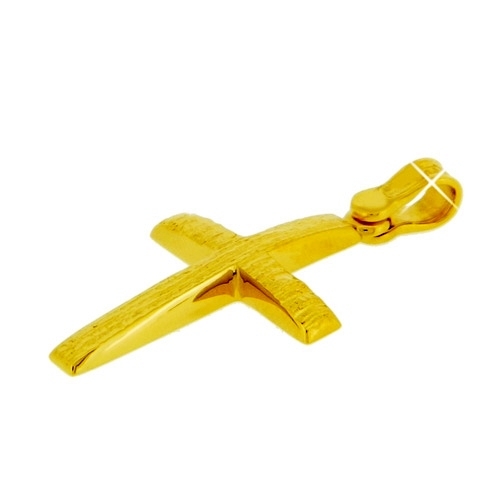 Χρυσός βαπτιστικός σταυρός Κ14