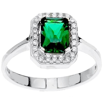 Λευκόχρυσο δαχτυλίδι Fashion K14 με ζιργκόν