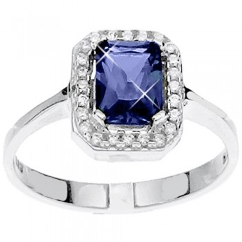 Λευκόχρυσο δαχτυλίδι fashion Κ14 με ζιργκόν