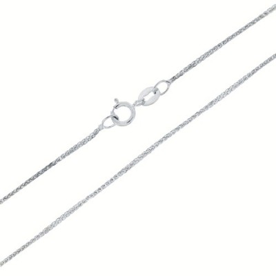 Λευκόχρυσος σταυρός Κ9 με αλυσίδα