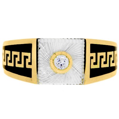 Χρυσό ανδρικό δαχτυλίδι Κ14