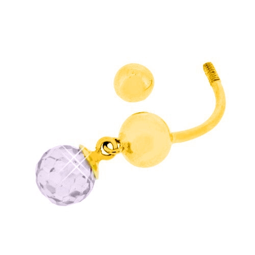 Χρυσό σκουλαρίκι piercing Κ14