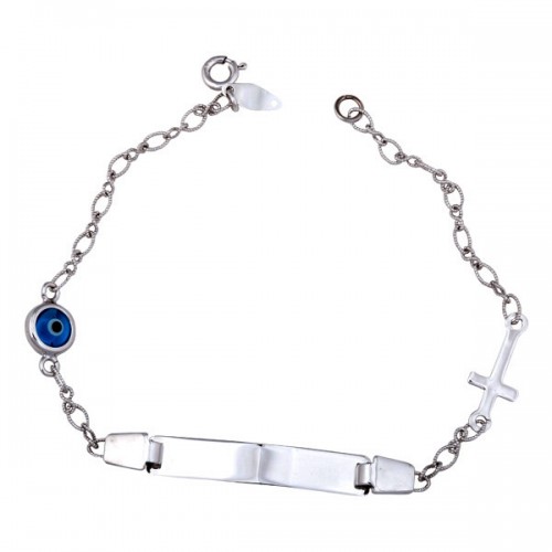 Παιδικό λευκόχρυσο  βραχιόλι Κ14