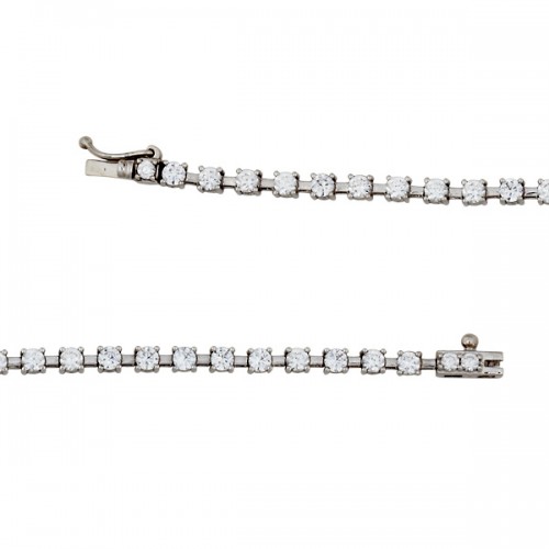 Λευκόχρυσο βραχιόλι ριβιέρα Κ14