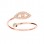 Δαχτυλίδι ανοικτό ροζ χρυσό Κ14 με μάτι