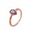 Ασημένιο δαχτυλίδι 925 σε ροζ χρώμα