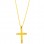 Χρυσός σταυρός Κ14 με αλυσίδα