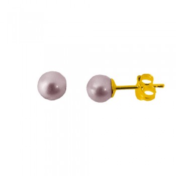 Χρυσά σκουλαρίκια Κ14 με μαργαριτάρια