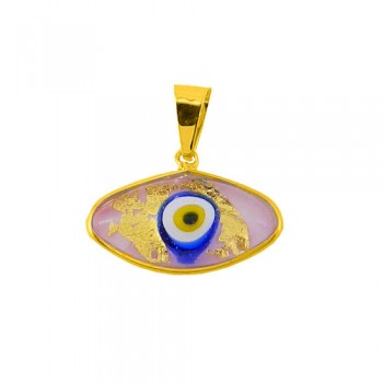 Χρυσό μενταγιόν μάτι Κ9