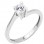 Λευκόχρυσο μονόπετρο δαχτυλίδι Κ14 με ζιργκόν