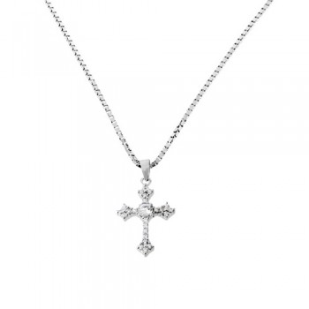 Ασημένιο κολιέ με σταυρό 925