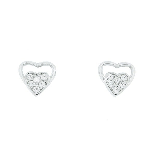 Λευκόχρυσα  σκουλαρίκια Κ14